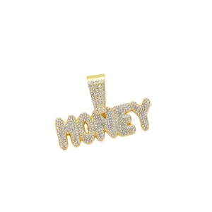European American TrendyyWholesale Necklace <b>Cross</b>-Border Hot-Selling Men's Cuban Pendant Letter Money - Product Image 6