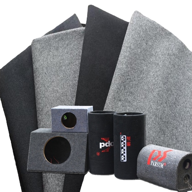 2mm Polyester Black Grey Color Nonwoven Speaker Felt 36inchs Width 50meters Long Per Roll