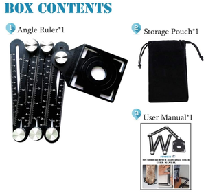 Règle à multiples angles pliable de haute qualité, 6 positions, en aluminium, outils de mesure, localisateur d'ouverture de carreaux en céramique, localisateur de trous de carreaux - Product Image 2