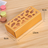Nouveau design boîte à macarons en or Boîte à dessert Boîte à biscuits Emballage de cuisson