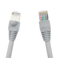 Cable de Red RJ50 10P10C, Conector Modular RJ48 Chapado en Oro con Conexión Blindada, Cable Ethernet Cat5e