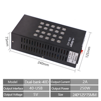 Adaptateur chargeur USB DC 5V 20-100 ports 2.0A, sortie multifonctionnelle, charge rapide avec charge de téléphone