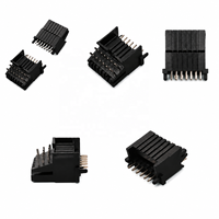 Connecteur YZCONN personnalisé pour l'automobile, connecteur de carte à carte à pas de 2,54 mm, vert, droit, à angle droit, traversant, pour câble