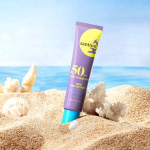 Crema <span class=keywords><strong>Solare</strong></span> Minerale SPF50 con Ossido di Zinco, Estratto <span class=keywords><strong>Naturale</strong></span>, Resistente all'Acqua, <span class=keywords><strong>Protezione</strong></span> <span class=keywords><strong>Solare</strong></span> per il Viso, Etichetta Privata - Product Image 6