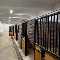 Stalle de cheval enduite de poudre de cage d'animal en bambou portative pour la boîte de cheval facile à déplacer stable de cheval
