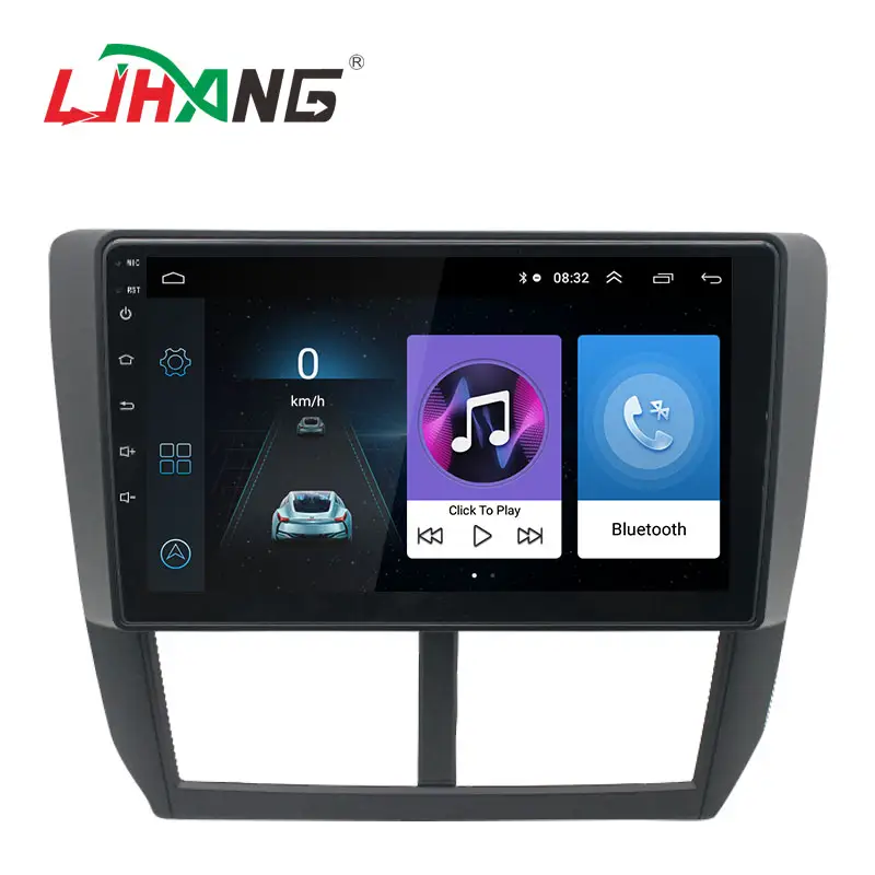 LJHANG Touchscreen Android 13 Autoradio DVD-Player für Subaru Forester 2008-2012 GPS Navigation Multimedia-Stereoanlage