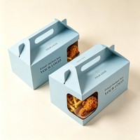 Boîtes alimentaires biodégradables pour poulet frit, hamburgers, frites, boissons, restaurant, encre de soja, poulet grillé, boîtes à emporter, boîtes à snacks