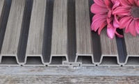 Panneaux muraux composites en bois et plastique au design 3D modernes WPC imperméables de haute qualité pour la décoration intérieure de la salle de sport à domicile
