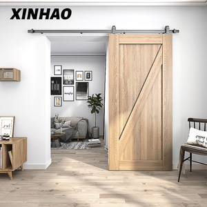 XINHAO Phụ Kiện Cửa Trượt Sắt Rèn Nội Thất Cách Âm Bộ Phụ Kiện Trượt Đơn Ray 6.6 Feet Phụ Kiện Cửa Trượt - Product Image 5
