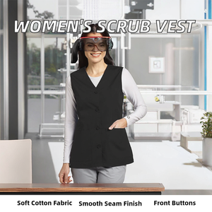 Vente en gros CLASSIC INVENTORS Gilets de travail sans manches en toile tricotée pour femmes, uniforme d'infirmière, usage hospitalier, Modèle 18SS054 - Product Image 2