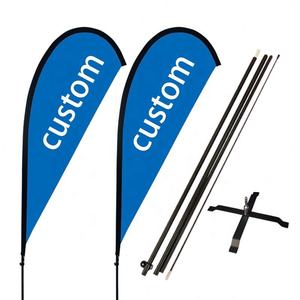 Bannière publicitaire de drapeau de plume de polyester d'impression numérique personnalisée pour l'usage extérieur et la promotion d'affaires - Product Image 6