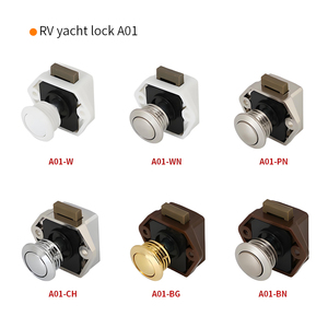A01 Sleutel RV Knop Schakelaar Slot Anti-Diefstal Zinklegering Verzinkt ISO9001 Gecertificeerd voor Kasten Garderobekasten Laden Deursloten - Product Image 2