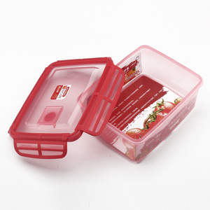 Contenedor de comida seguro para microondas, cierre lateral hermético, diseño personalizado, 4 Uds. - Product Image 3