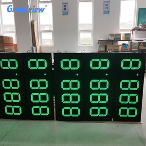 Panneau d'affichage numérique LED pour <span class=keywords><strong>station</strong></span>-service extérieure, rouge/vert/blanc, signalisation des prix du carburant, avec garantie d'un an - Product Image 4