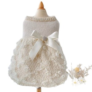 Robes pour chiots, petite taille, jupe en coton, noir et blanc, vêtements pour animaux de compagnie, quatre saisons - Product Image 5
