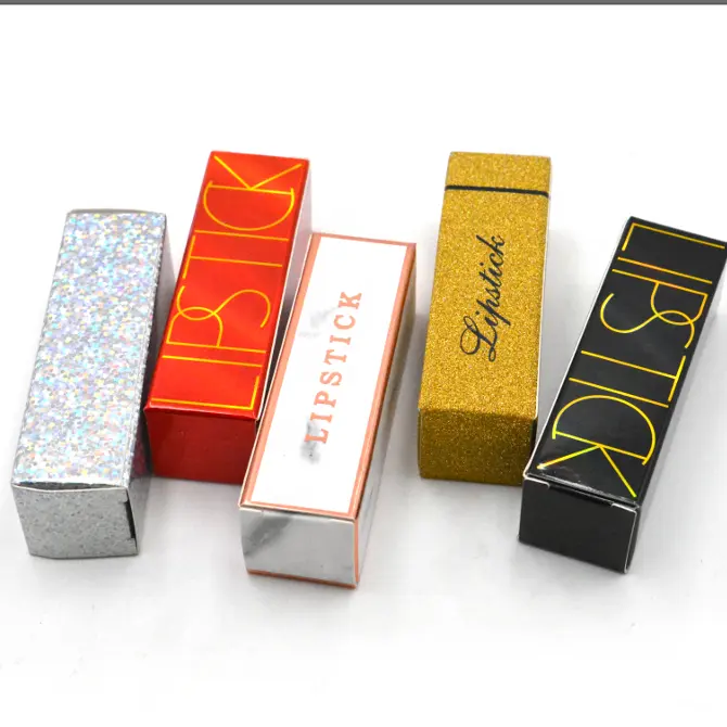 Lipstick Papier Doos Cosmetica Custom Logo Gedrukt Make Gift Box Parfum Kartonnen Verpakking Nagellak Box Set Kleine