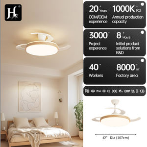 Electric Dc Motor 36 Inch Indoor Modern Led Invisible <b>Ceiling</b> <b>Fan</b> <b>Light</b> <b>with</b> Hidden Blades <b>Remote</b> <b>Control</b> Foldable Plastic - Product Image 6