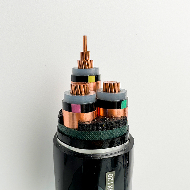 3 Cores Armored XLPE Power Cable 8.7/15kV Submarine YJV YJV22 Copper Cable Wire