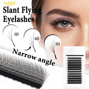 A-RIX Slant Fly Foxy W Shape 3/4/5D Lashes Wispy Premade Fan Eyelash Extension Volume Eyetail Elongation Effect Manga Cat Eye - Product Image 1