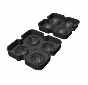 Moule à glaçons en silicone 4 cavités motif diamant pour la fabrication de crème écologique, caractéristiques durables - Product Image 1