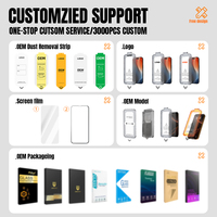 Protection d'écran en verre trempé HD 9H incassable, alignement automatique, anti-poussière, pour iPhone 17, 16, 15, 14, 13, 12 Pro Max – Vente chaude usine