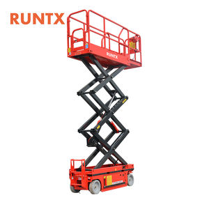 RUNTX Hidráulica Móvel Scissor Lift Table Plataforma De Trabalho Compacta Manual - Product Image 4