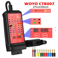 WOYO CTB007 Caja de Conexión OBD2 de 12V, Analizador de CAN con Pantalla Digital, Cable Negro de 27/59 Pulgadas para Herramienta de Diagnóstico Automotriz