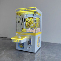 Machine de jeu de grue à pince pour poupées, à usage domestique, à commande électrique, avec pince réglable, à monnayeur, en plastique sûr, pour divertissement familial, garantie 1 an