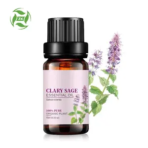 Clary Sage Essential Oil 100% Pure Organic Natural Plant (Salvia sclarea) Clary Sage Oil for Diffuser & Aroma & Spa