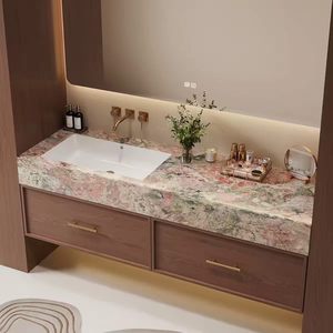 Nuevo lavabo inteligente de cerámica con diseño integrado sin juntas, combinado con mueble de baño, lavabo para lavarse las manos. - Product Image 6