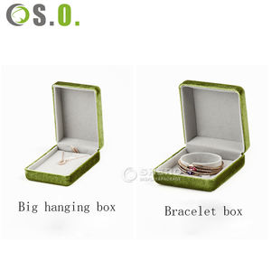 Boîte à bijoux en velours de haute qualité avec logo personnalisé, boîte de rangement carrée pour bagues, coffret cadeau pour boucles d'oreilles et bracelets en daim - Product Image 5
