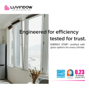Fenêtre à ouverture basculante certifiée NFRC, cadre en aluminium, revêtement en poudre, rupture de pont thermique, économie d'énergie pour fenêtres de remplacement - Product Image 3