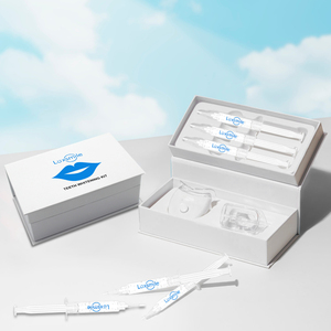 Luxsmile Phát minh mới tùy chỉnh thuần chay chăm sóc nha khoa mang về nhà PAP USB có thể sạc lại 6 đèn LED không Peroxide Bộ Làm Trắng Răng - Product Image 1