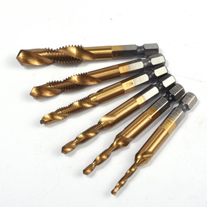 Machuelo Multifuncional Integrado de Acero 4341 de Alta Velocidad para Taladrar, Roscar y Biselado - Product Image 1