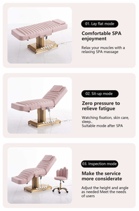 custom color luxury spa bed best price facial bed beauty for Eyelash Extensions Facials and Waxing Beauty Bed - Product Image 5