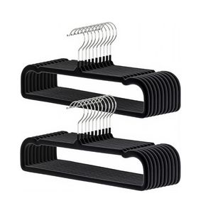 <span class=keywords><strong>Cintres</strong></span> en velours floqués pour costumes et vêtements, <span class=keywords><strong>fins</strong></span> et peu encombrants, avec rotation à 360°, vente en gros °   Crochet pivotant - Product Image 1