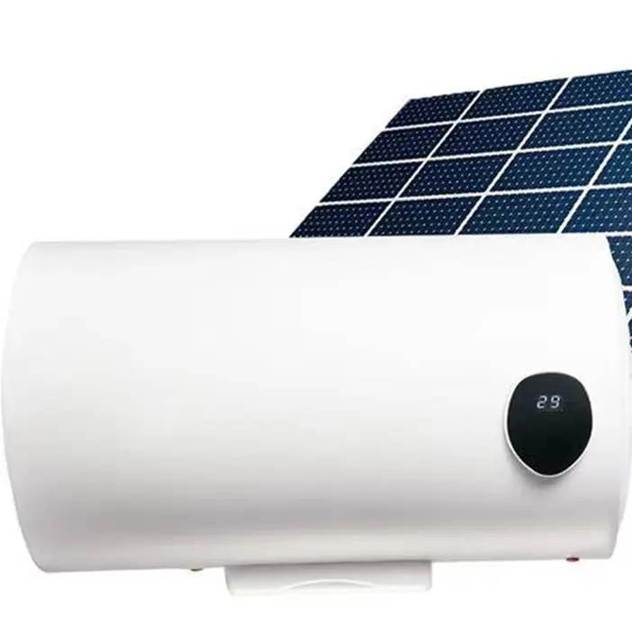 Aquecedor de água solar de fábrica chinesa, oem, 100l dc pv, com tanque de revestimento de esmalte para casa