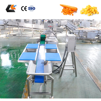 Industriële fruit- en groentesnijmachine Sus304, automatische hoge capaciteit verwerkingslijn 800-1500kg/u