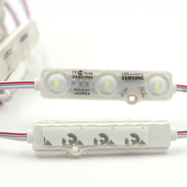 LED Module Lighting SMD5730 3LEDs IP65 Waterproof White Warm White DC 12V Ra80 165 Viewing Angle Advertising Light Led Sign