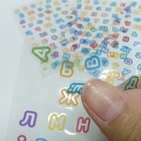 Transparent PE étiquette autocollant personnalisé petits autocollants transparents logo étiquette vinyle autocollants baiser coupe emballage étiquette imprimante