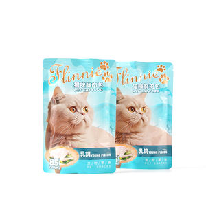 Sac à bec verseur chaud d'usine en gros 100g OEM ODM sac à grain humide aromatisé personnalisé <span class=keywords><strong>pour</strong></span> pâte à viande chat - Product Image 4