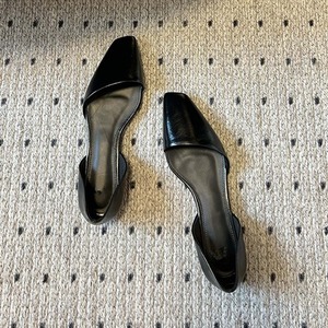 Toreme của phụ nữ mùa hè Retro căn hộ ba lê pháp da chính hãng nhỏ vuông Toe xiên Miệng Hollow Slip-On dép cho mùa xuân - Product Image 5
