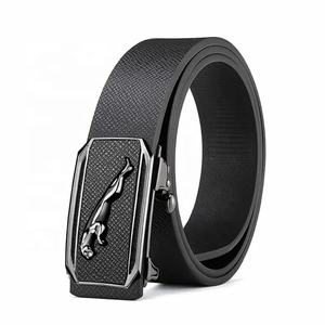 Cintura da Uomo in Morbida Ecopelle <span class=keywords><strong>PU</strong></span> con Fibbia Automatica in Plastica Senza Denti Trendy Casual alla Moda a Basso Prezzo - Product Image 3