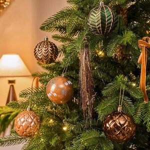Luxury <b>Glitter</b> Xmas Balls Gift Box Christmas Tree Decor <b>Glitter</b> Shatterproof Plastic Baubles Hanging Christmas Ball Ornaments - Product Image 5