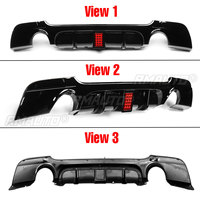 Nouveau becquet de lèvre de diffuseur de pare-chocs arrière de voiture avec feu stop LED pour BMW E92 E93 325i M Sport 2007-2013 protecteur de séparateur de pare-chocs arrière