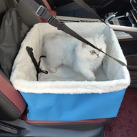 Co-Pilot Winter Fleece-Lined Pet Backseat Cover Oxford Anti-Dirty Coussin de siège de voiture Fournitures de voiture essentielles pour les chats
