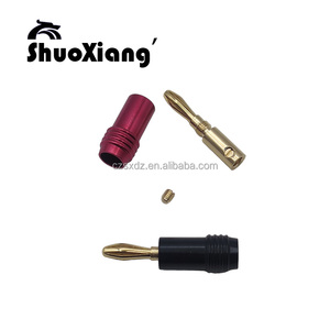 Золотистые штекеры-бананы 4 мм для аудиокабеля, прямые поставки с завода, с возможностью индивидуального заказа - Product Image 5