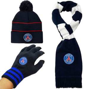 Logotipo personalizado de punto Fans Jacquard Fútbol Bufanda Sombrero Guantes Conjunto - Product Image 4