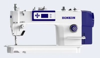 HK-A92F-D1 Nouvelle Machine à Coudre Industrielle à Point Noué à Plateau Plat, Haute Vitesse, Informatisée, à Entraînement Direct, pour Usage Domestique et Commercial