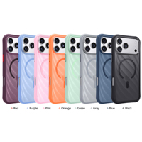 Coque rigide en PC à texture ondulée pour iPhone 18 Pro Max, coque arrière pour iPhone 18 Pro 17 16 15, motif vague d'eau LN090